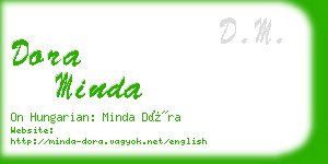 dora minda business card